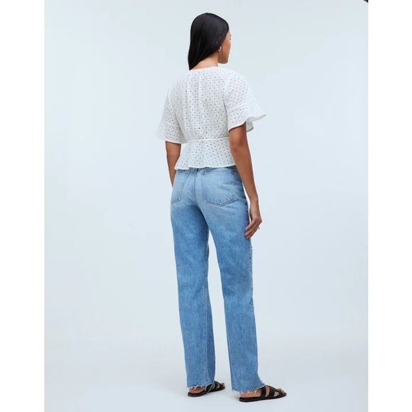 NWT Madewell The Petite '90s Straight Jean Revoir Wash Size 31P - Picture 3 of 10